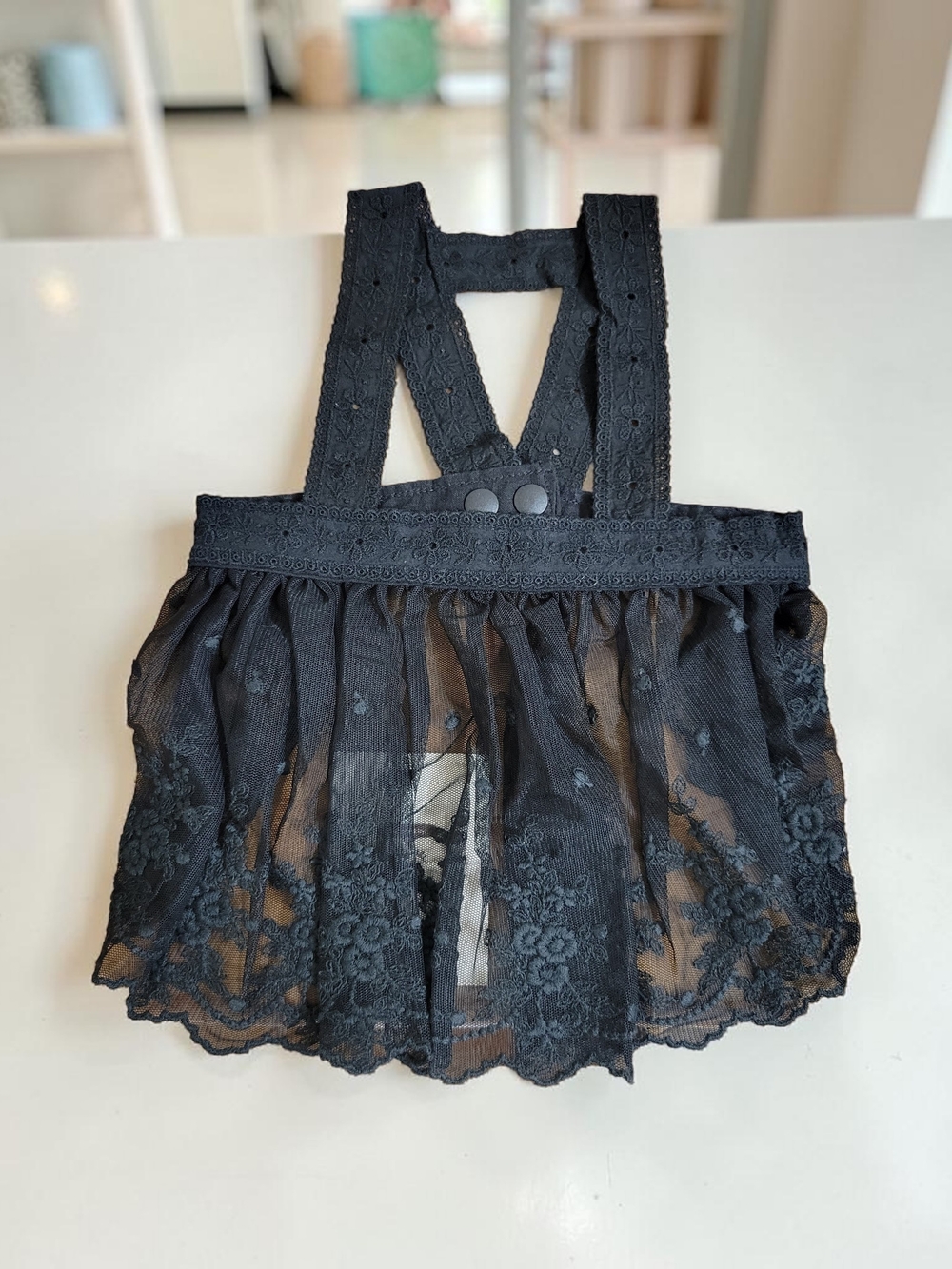 CokeMill Black Lace Pet Dress Harness